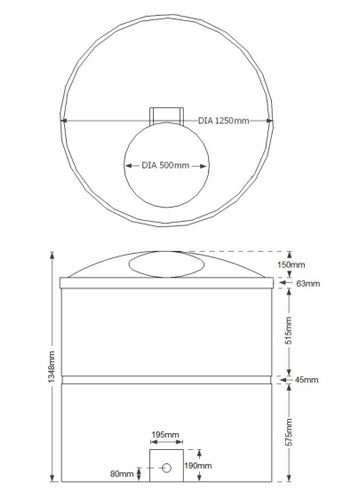 1500 Litre Molasses Tank